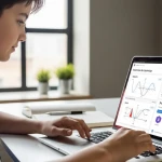 Élève progressant en mathématiques avec IA pour apprendre les mathématiques de façon personnalisée