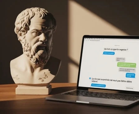 Transformation d'un enfant passif à actif grâce au questionnement socratique avec l'IA éducative