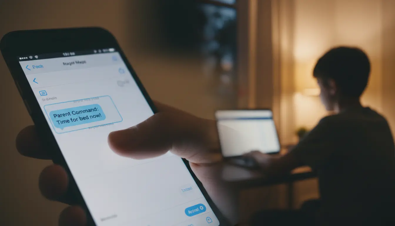 Conversation Claude avec skill devoirs montrant une intervention parent via la commande ..parent