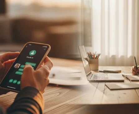 Parent supervisant depuis son smartphone le travail de son enfant sur Claude AI avec le skill Claude devoirs