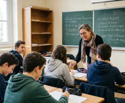 IA et esprit critique à l'école, un enseignant face à ses élèves en France