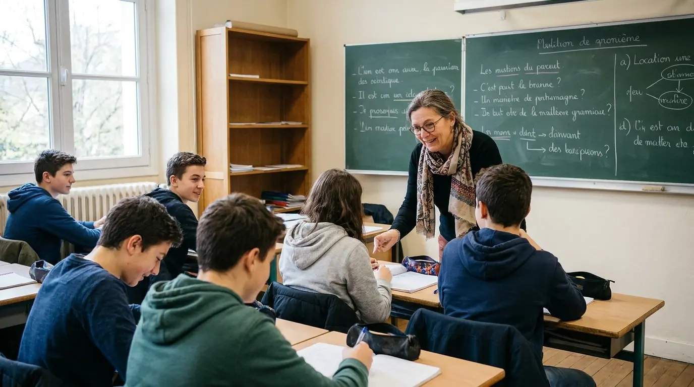 IA et esprit critique à l'école, un enseignant face à ses élèves en France